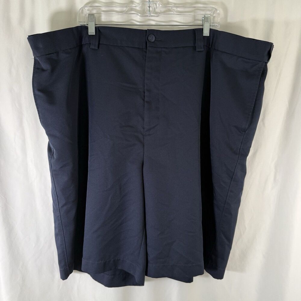 Oak Hill Shorts Men's 50L Navy Blue Flat Front 11" Inseam Chino Soft